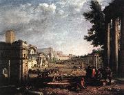 Claude Lorrain The Campo Vaccino, Rome dfg oil on canvas